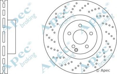 APEC BRAKING dsk2436 -  Тормозной диск